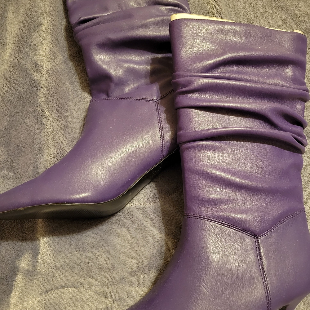 Marc Fisher Purple Heeled Boots